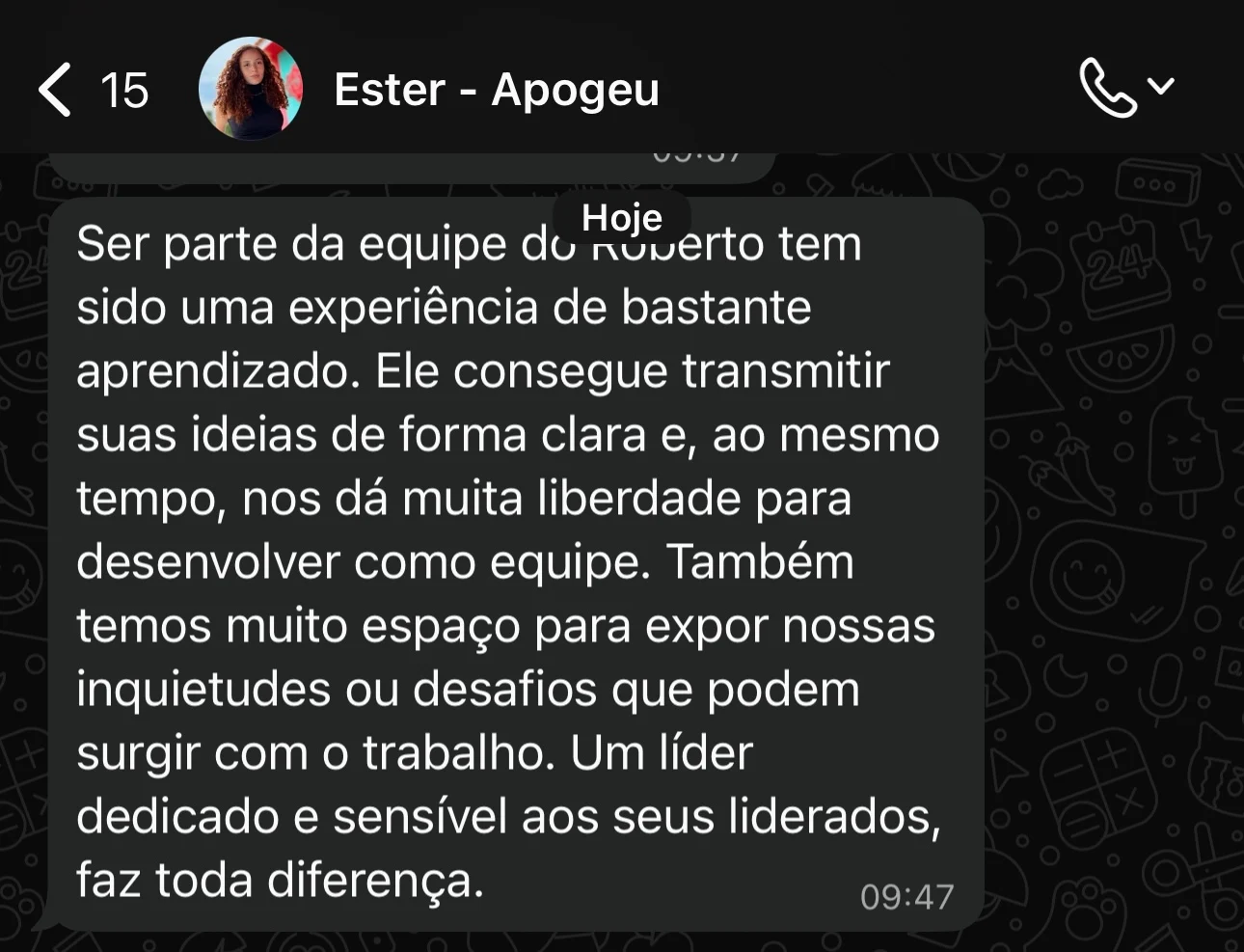 Depoimento Ester