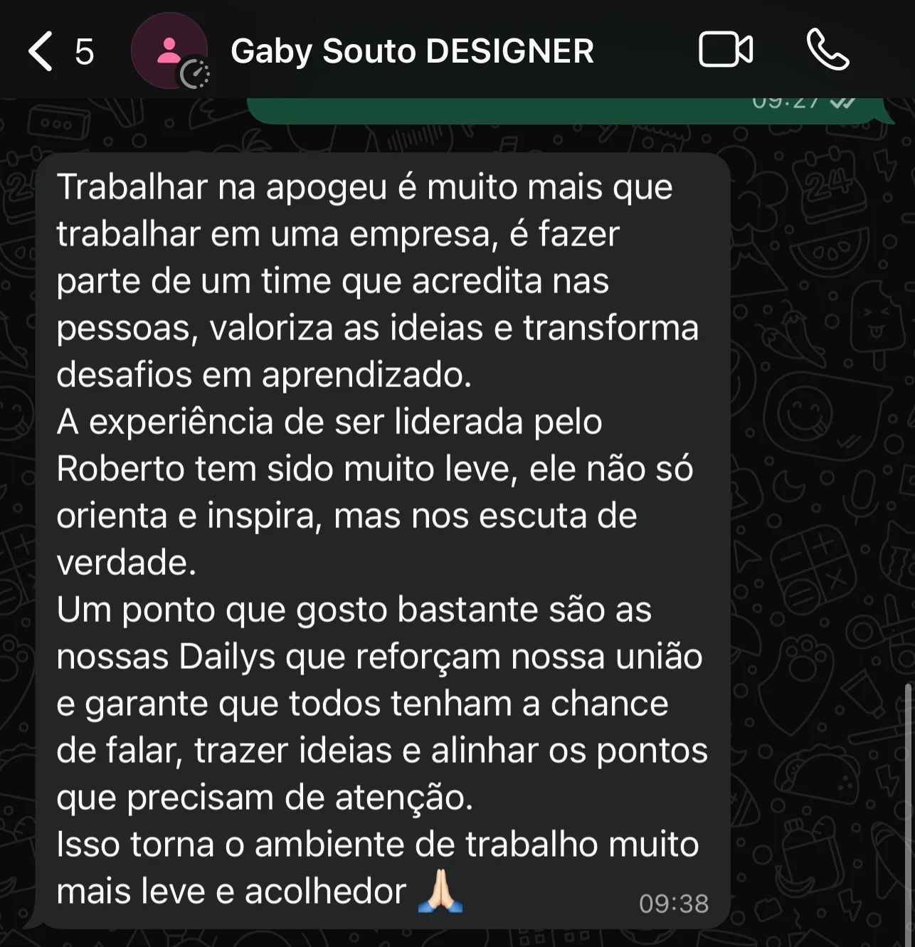 Depoimento Gaby